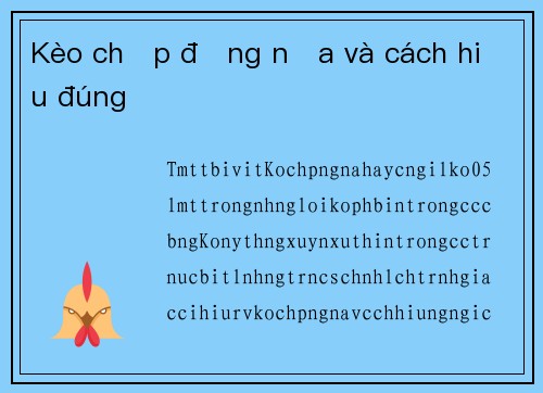 Kèo chấp đồng nửa và cách hiểu đúng